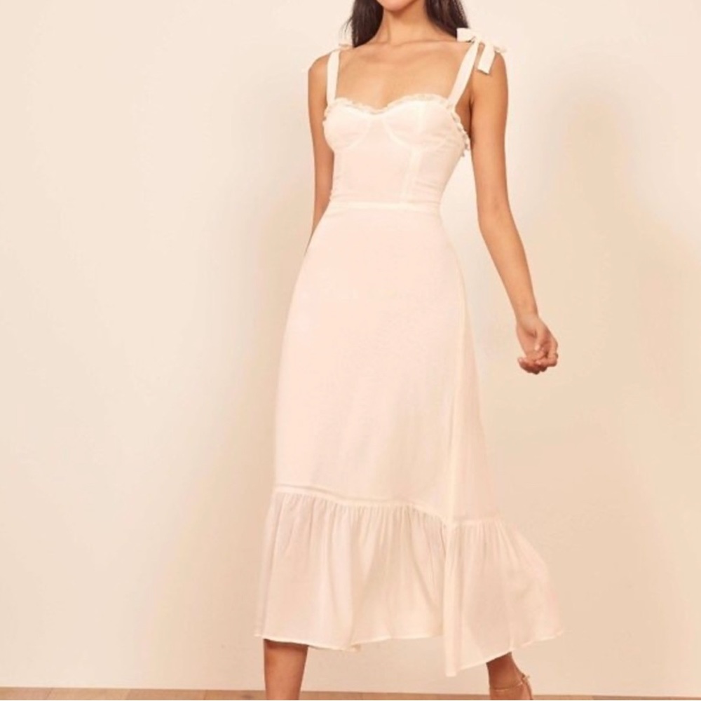 Reformation Nikita Dress in Ivory- Wedding, Elopement, Engagement, Prom,…